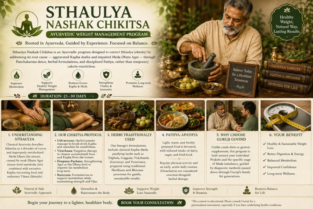 Sthaulya Nashak Chikitsa (Ayurvedic Weight Management Program)