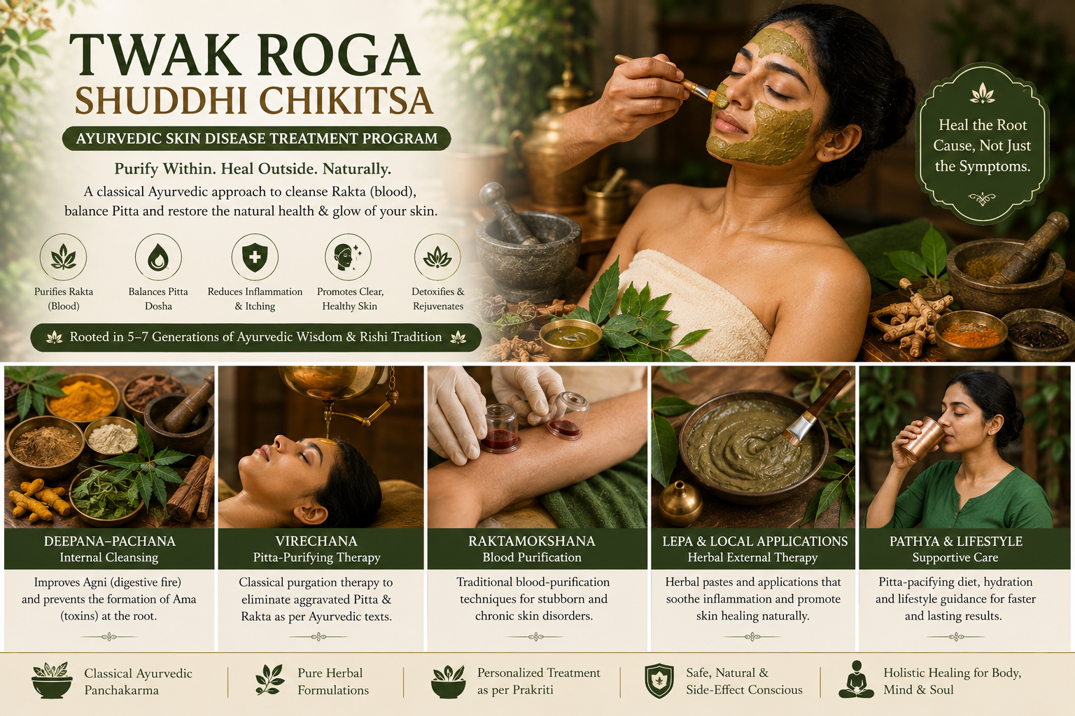 Twak Roga Shuddhi Chikitsa (Ayurvedic Skin Disease Treatment Program)